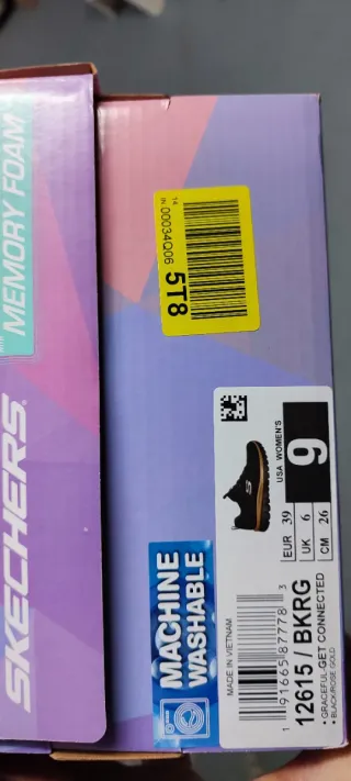 Zapatillas Skechers Mujer Negras y Beige