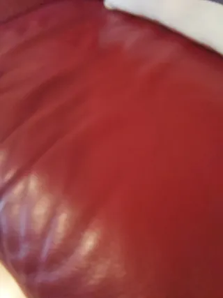 Sillón piel Natuzzi 1 plaza rojo.