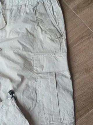 Pantalones cargo anchos S