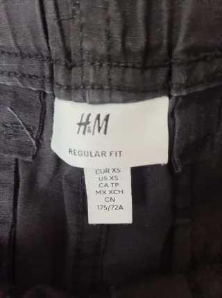 Pantalones cargo anchos S