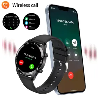 Reloj ERUN Negro/Plateado