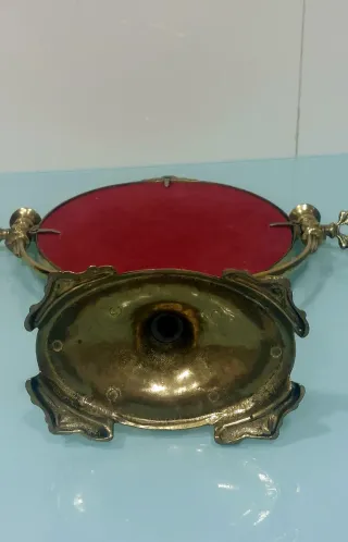 Espejo de tocador vintage dorado