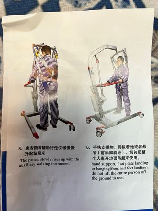 Arne para grua de enfermos