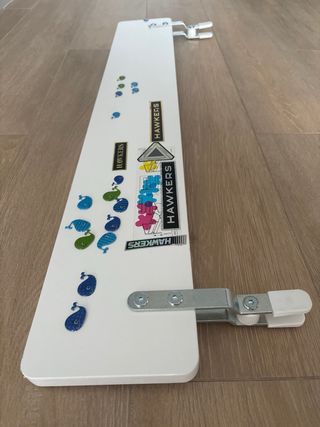 Barandilla de cama blanca