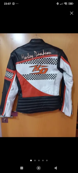 Chaqueta piel Harley Davidson mujer talla S