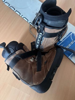 Tabla Snowboard 1,55 + Botas + Fijaciones + bolso
