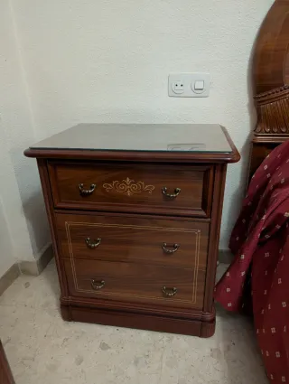 Juego Dormitorio Clásico Madera Maciza