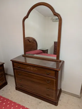 Juego Dormitorio Clásico Madera Maciza