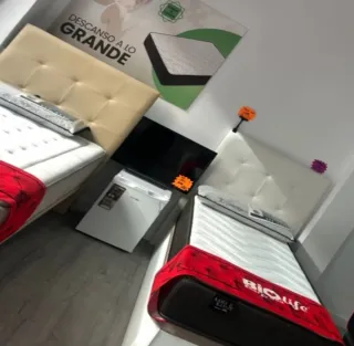 Cabecero polipiel beige cama 90/105