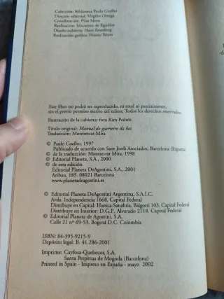 Manual Del Guerrero De La Luz Edición de 1997.