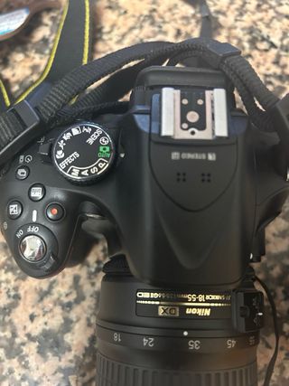 Funda cámara Manfrotto + teleobjetivo y camara