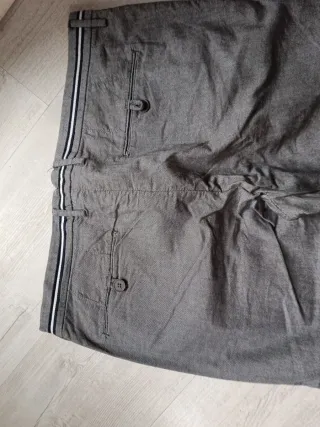 Pantalón de vestir gris hombre