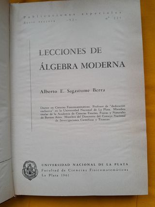 Lecciones de Álgebra Moderna