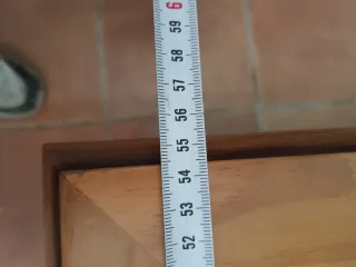 Mesa auxiliar madera y cristal