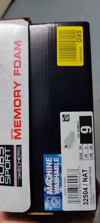 Zapatillas Skechers Bobs Squad Mujer Beige