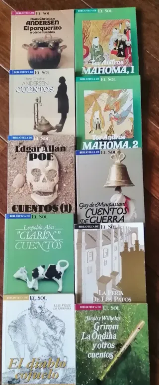 Lote 10 libros cuentos Biblioteca de El Sol