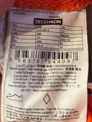 Zapatillas de fútbol sala KIPSTA Talla 39