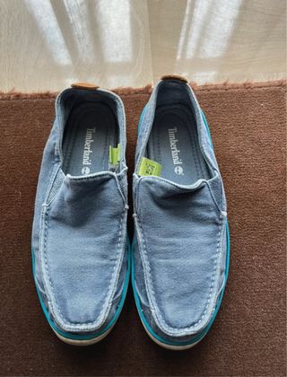 Mocassini Timberland Blu Tela Uomo