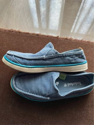 Mocassini Timberland Blu Tela Uomo