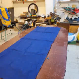 Colchoneta dd loneta inflable vintage