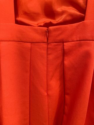 Vestido Zara Rojo Escote Espalda