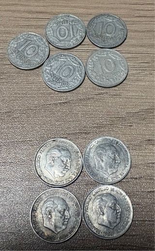 Monedas 10 céntimos Franco (Lote 6)