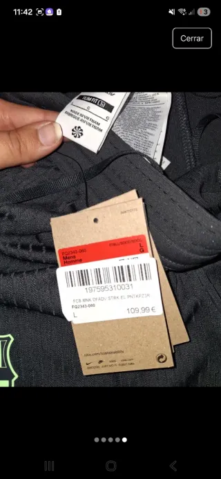 Pantalón Nike FC Barcelona Talla L