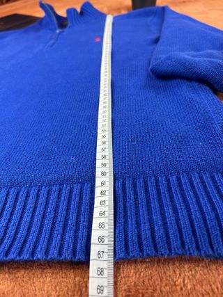 Jersey Polo Ralph Lauren 1/4 Zip Azul