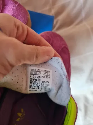 Adidas Gazelle Morado y Verde Neón