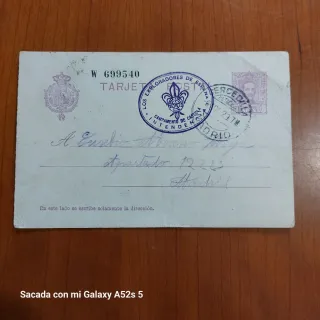 Tarjeta Postal Scouts 1929 Los Exploradores de Esp