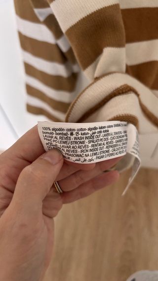 Jersey Massimo Dutti rayas M botones