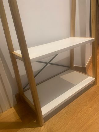 Perchero Zapatero Bambú Blanco