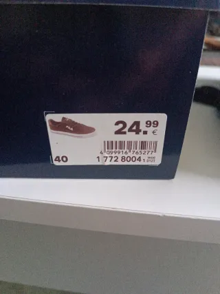 Zapatillas Fila Negras Talla 40