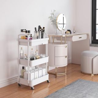 Carrito Auxiliar 3 Niveles con Ruedas