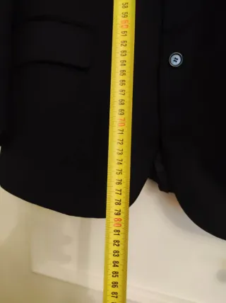 Giacca elegante lana extrafine tg 56, blu scuro