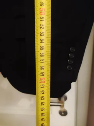 Giacca elegante lana extrafine tg 56, blu scuro