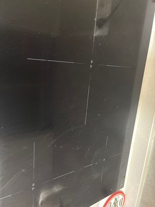 Placa de inducción negra