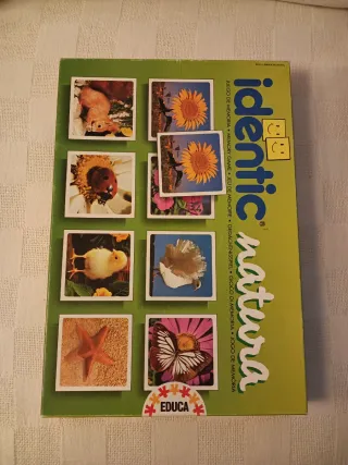 Identic Natura, juego de memoria antiguo de Educa
