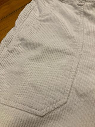 Pantalones de pana blancos