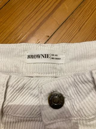 Pantalones de pana blancos