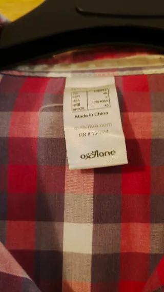 Camisa cuadros mujer talla 46