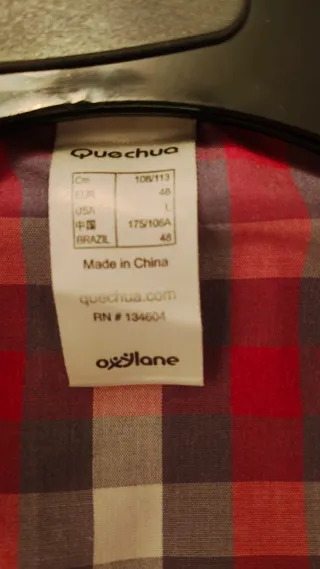 Camisa cuadros mujer talla 46