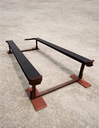 Plataforma elevadora metálica para coche