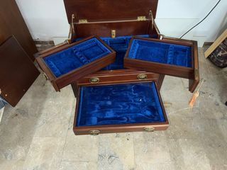 Mueble cubertería madera