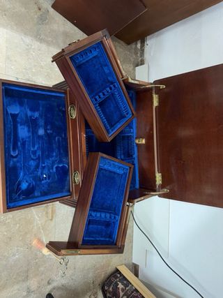 Mueble cubertería madera