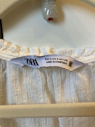 Blusa blanca manga larga