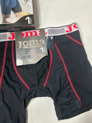 Boxer Joma Negro y Rojo Talla 48