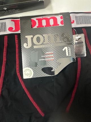 Boxer Joma Negro y Rojo Talla 48