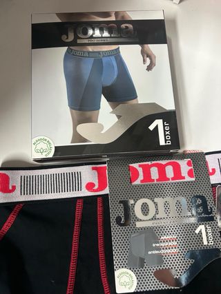 Boxer Joma Negro y Rojo Talla 48