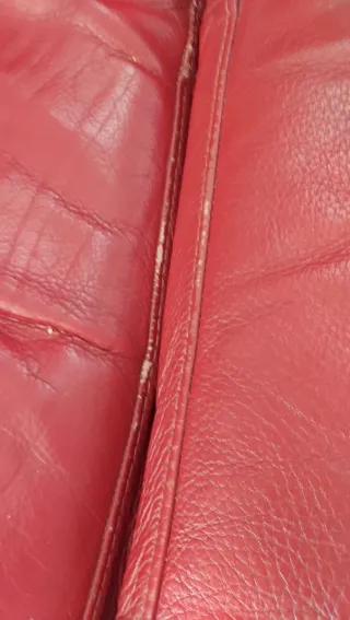 Sofá modular 3.5 plazas piel rojo Natuzzi